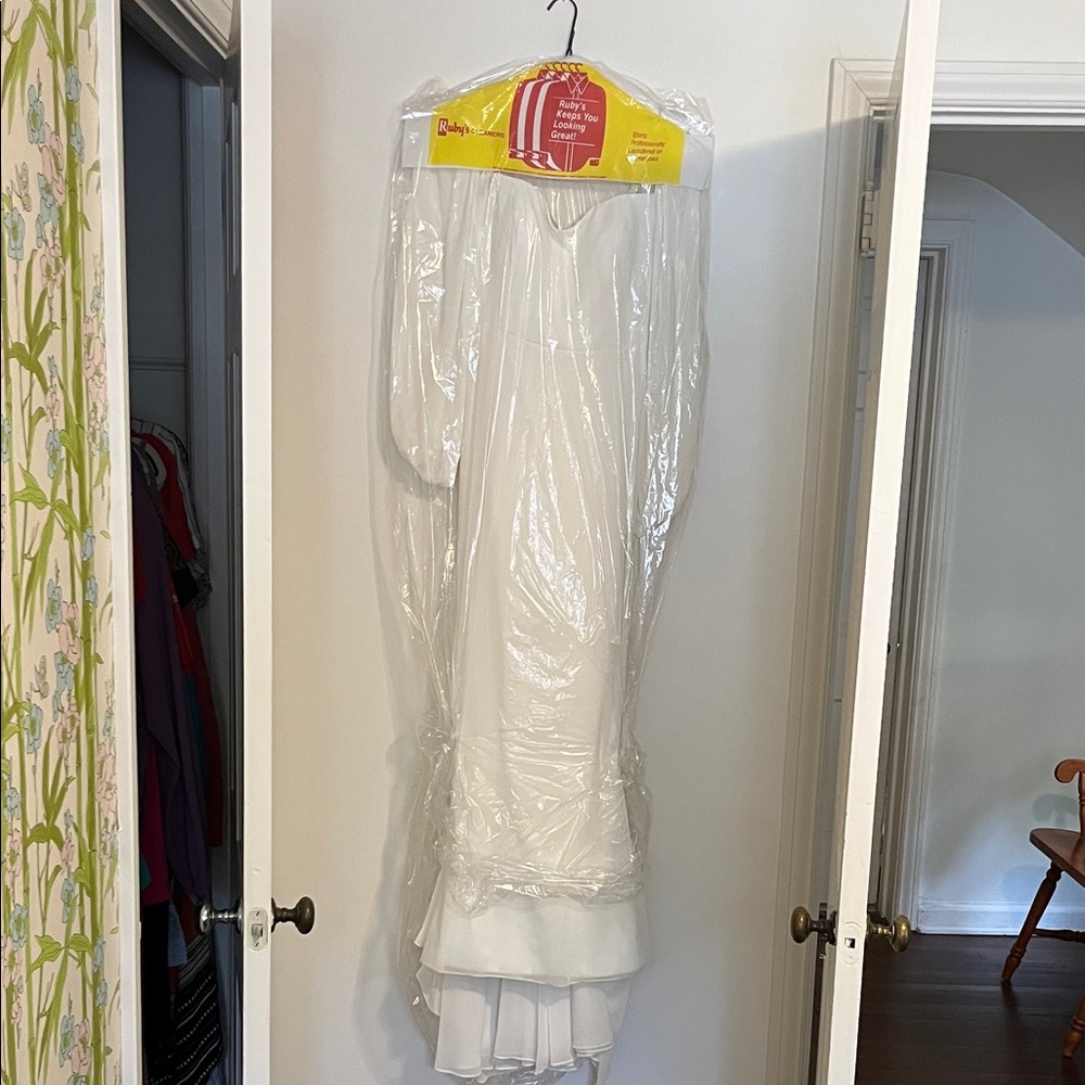 Jenny Yoo White Long Sleeve Gown - Picture 7 of 7